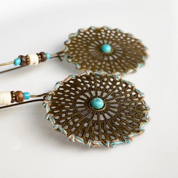 NEW Drop Bronze Earrings - Picture 4 of 7